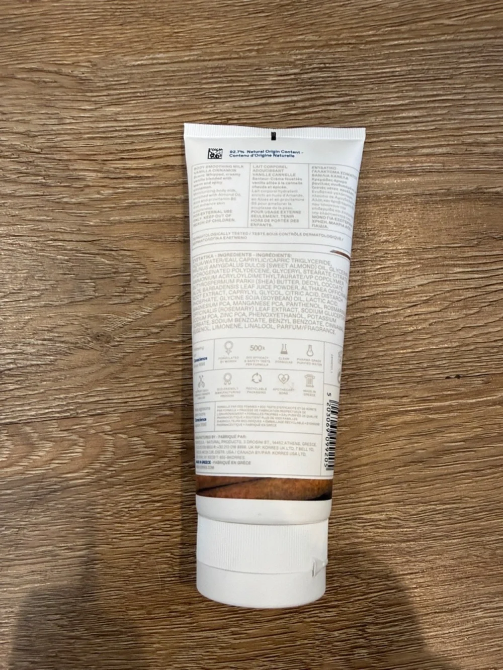 Korres Vanilla Cinnamon Body Smoothing Milk
